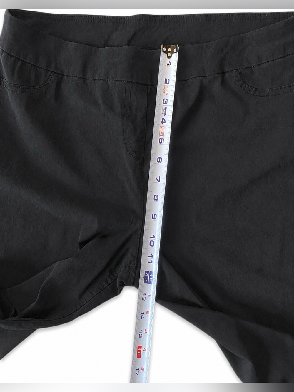 Soft Surroundings Black Shorts Bermuda L - Picture 4 of 7